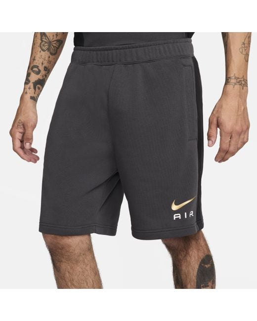 Nike Gray Air French Terry Shorts Cotton for men