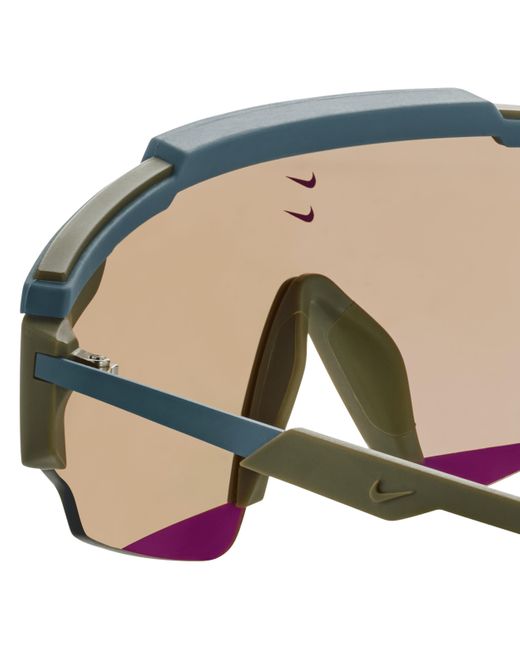 Nike Green Marquee Edge Mirrored Sunglasses