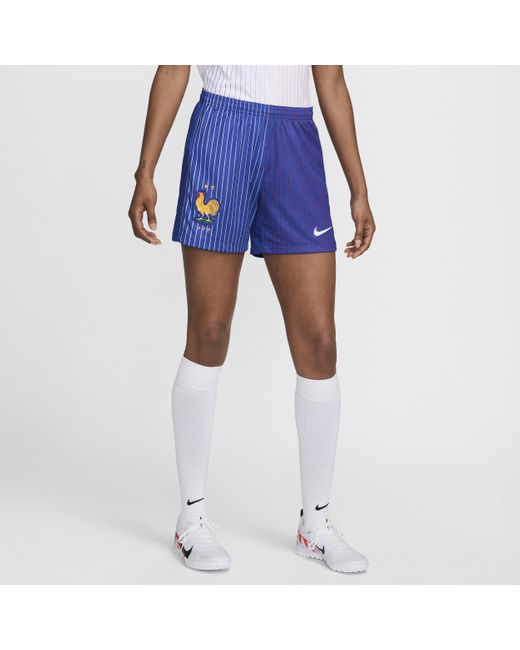 Shorts da calcio replica dri-fit fff 2024 stadium da donna di Nike in Blue