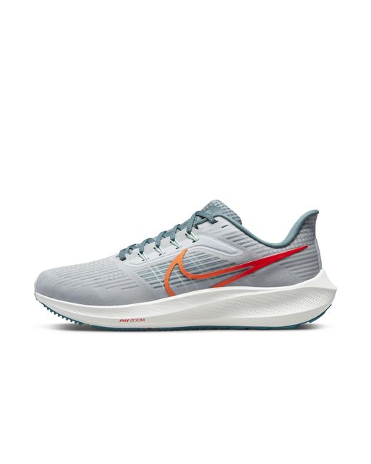 Nike Gray Air Zoom Pegasus 39 Road Running Shoes Grey for men