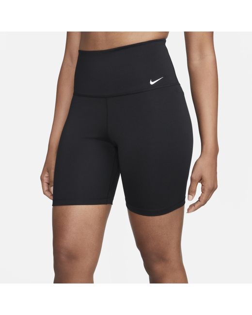 Shorts da ciclista 18 cm a vita alta dri-fit one di Nike in Blue