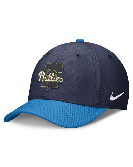 Nike Blue Philadelphia Phillies City Connect Swoosh Dri-fit Mlb Hat for men