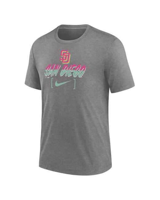 Nike Gray San Diego Padres City Connect Mlb T-shirt for men