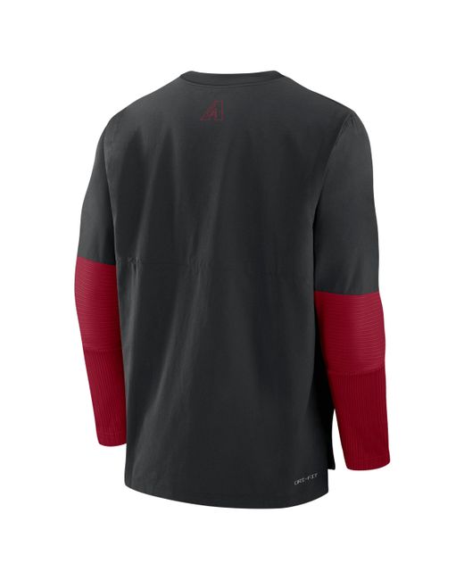 Nike Black Arizona Diamondbacks Authentic Collection Player Dri-Fit Mlb Pullover Sweatshirt for men