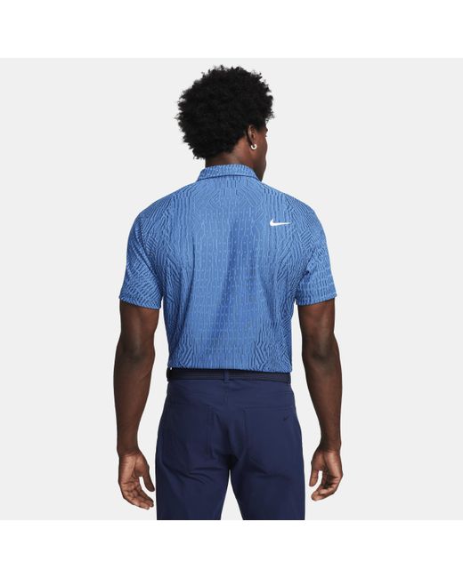 Nike Blue Tour Dri-fit Adv Golf Polo for men
