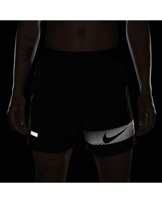 Nike Blue Challenger Flash Dri-fit 5" Brief-lined Running Shorts for men