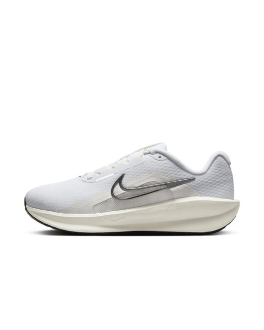 Nike White Downshifter 13 Road Running Shoes (Extra Wide)