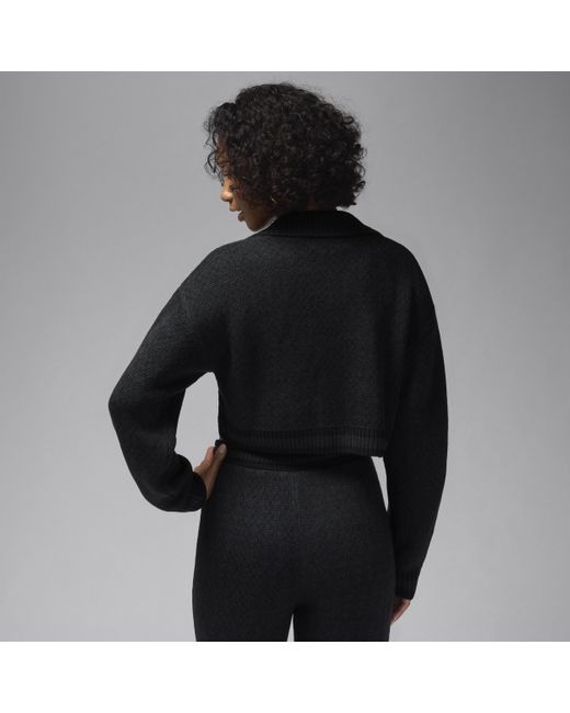 Nike Air Knit Cardigan in Black Lyst