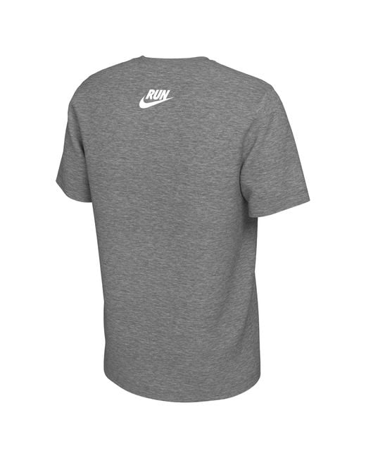 Nike Gray Usatf Running T-Shirt for men