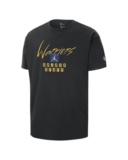 Nike Golden State Warriors Courtside Statement Edition Jordan Max90 Nba-shirt in het Black voor heren