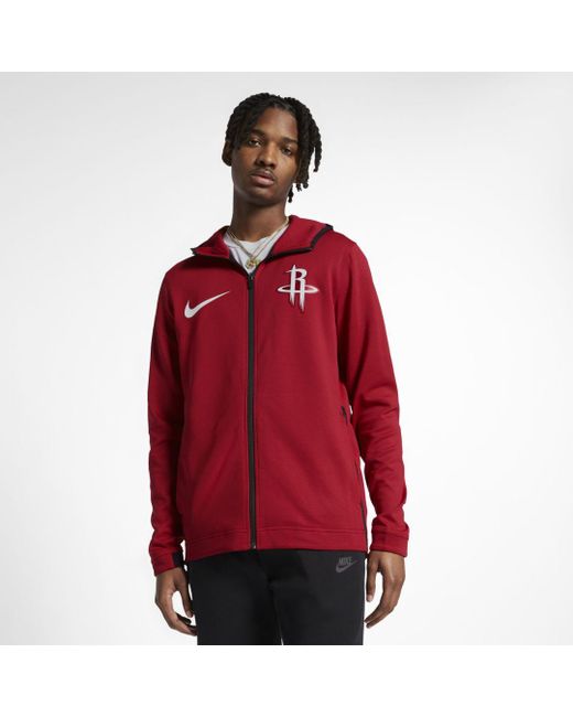 Nike Houston Rockets Therma Flex Showtime Nba Hoodie in University Red  (Red) for Men | Lyst