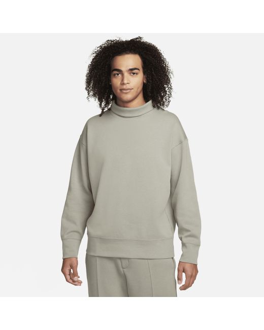 Felpa oversize con dolcevita sportswear tech fleece reimagined di Nike in Gray da Uomo