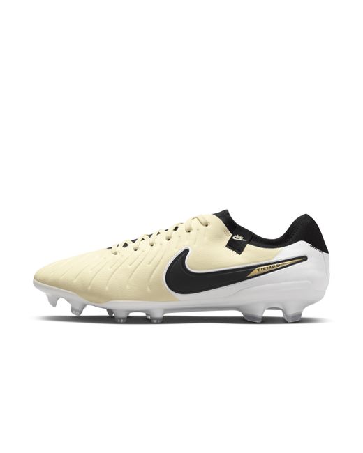 Nike Yellow Tiempo Legend 10 Pro Firm-ground Low-top Soccer Cleats for men