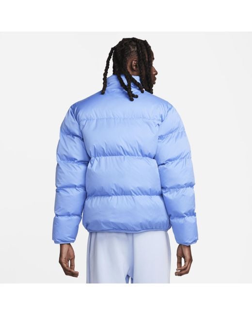 Nike Blue Sportswear Club Puffer Jacket 50% Recycled Polyester for men