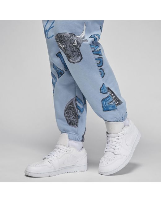 Pantaloni in fleece jordan brooklyn fleece di Nike in Blue