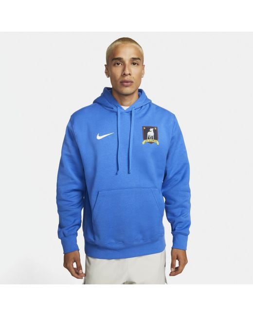 Nike Afc Richmond Club Fleece Hoodie In Blue, for men