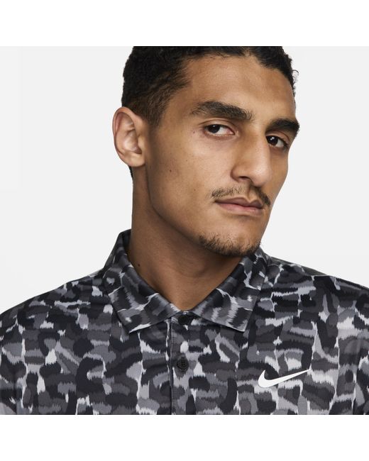 Nike Black Tour Dri-fit Golf Polo Polyester for men