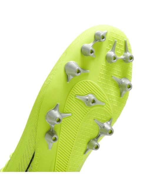 Nike Yellow Mercurial Superfly 10 Academy Ag High-Top Football Boot for men