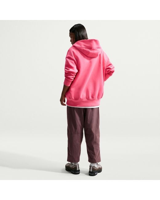 Nike Red Sportswear Oversized High-Waisted Woven Pants