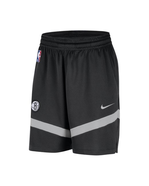 Nike Black Brooklyn Nets Icon Practice Dri-fit Nba 20.5cm (approx.) Shorts 50% Recycled Polyester for men
