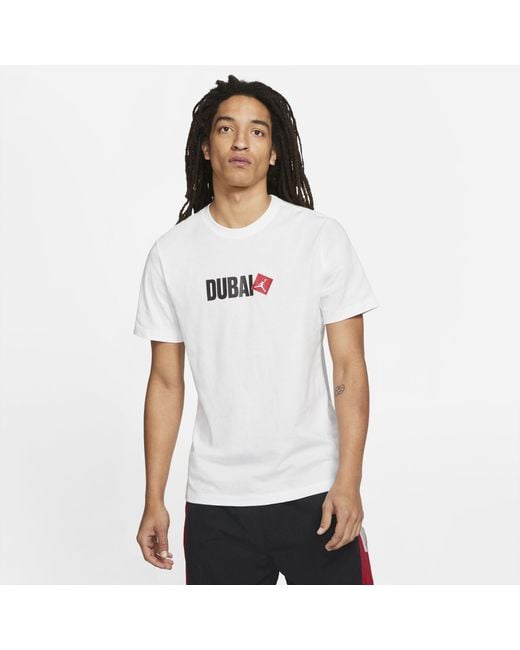Nike Jordan Dubai Short-sleeve T-shirt in White for Men | Lyst Australia