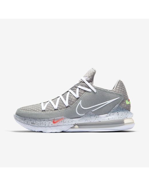 Nike Gray Lebron 17 Low Basketball Shoe