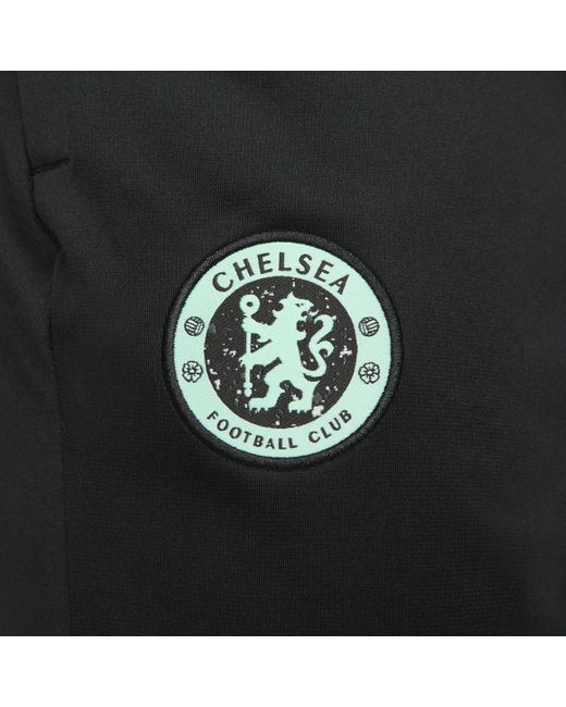 Nike Black Chelsea Fc Strike Third Dri-fit Soccer Track Pants for men
