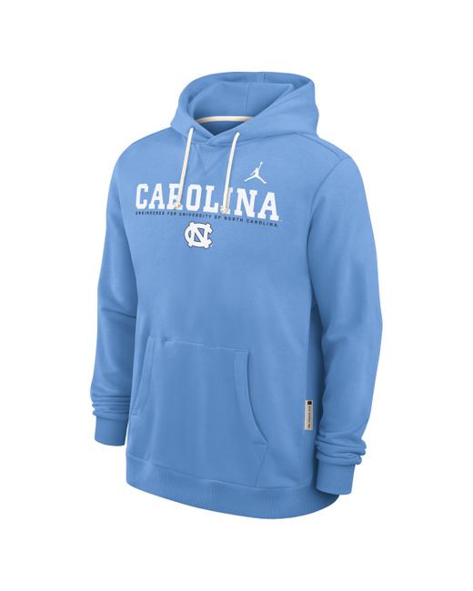 Nike Blue North Carolina Sideline Brand Dri-Fit College Pullover Hoodie for men