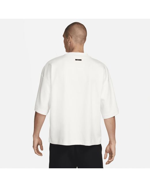 Nike White Sportswear Tech Fleece Reimagined Oversized Short-sleeve Sweatshirt for men