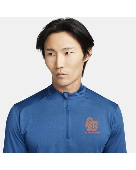 Nike Blue Running Energy Dri-fit 1/2-zip Running Top 50% Recycled Polyester for men