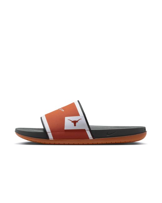 Nike Orange College Offcourt (texas) Slides for men