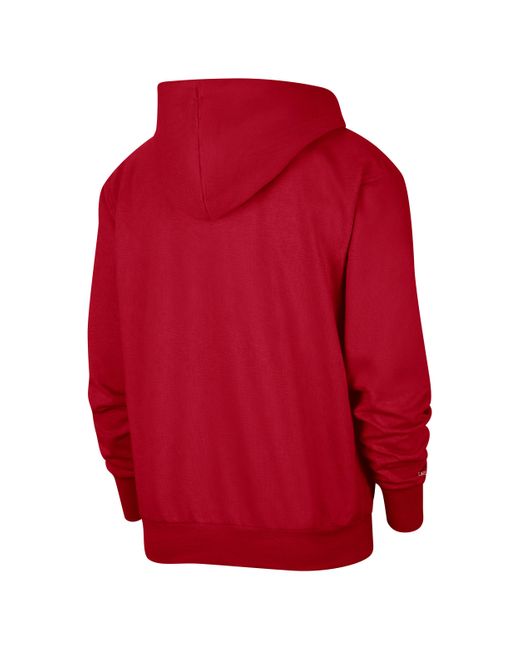 Nike Chicago Bulls Standard Issue Courtside Dri-fit Nba-hoodie in het Red voor heren
