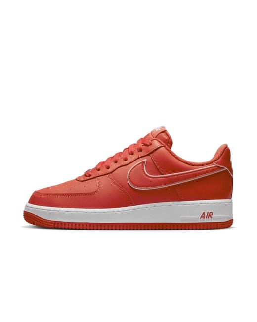Nike Air Force 1 '07 Shoes In Red, for Men | Lyst