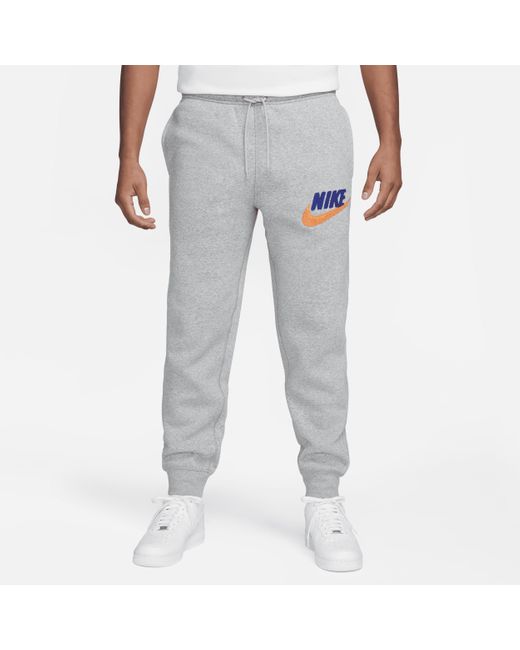 Nike Gray Club Fleece Fleece Jogger Pants for men