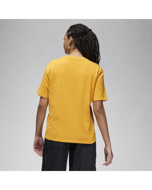 T-shirt con grafica jordan flight heritage di Nike in Yellow