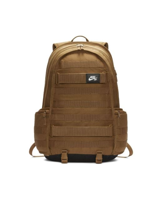 Nike Sb Rpm Skateboarding Backpack in Golden Beige (Natural) for Men | Lyst