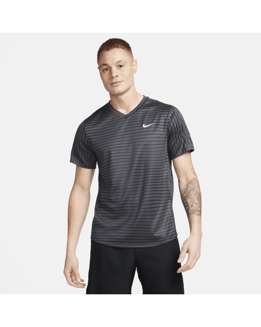 Nike Gray Court Dri-fit Victory Tennis Top 50% Recycled Polyester for men
