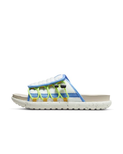 white nike asuna slides