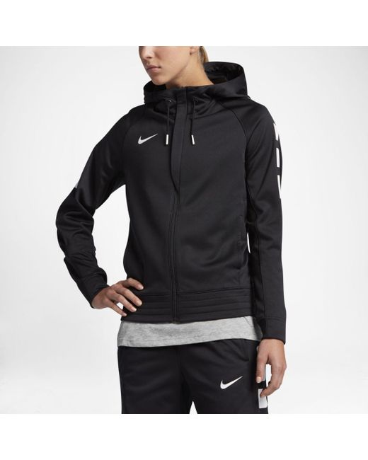 Nike Synthetic Therma Elite Basketball Hoodie in Black | Lyst