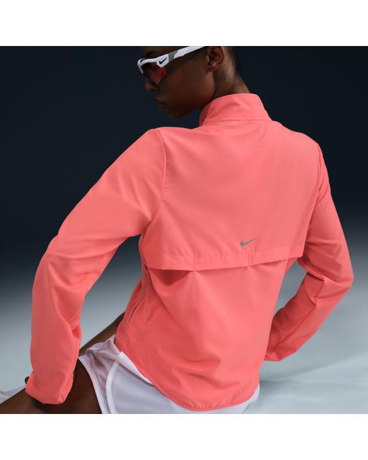 Nike Red Swoosh Dri-Fit Running Jacket