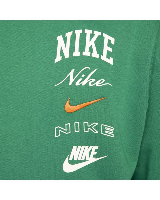 Nike Club Fleece Pullover Hoodie in Green for Men | Lyst UK