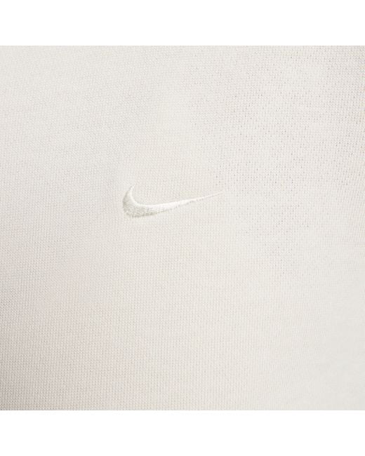 Felpa ampia in french terry con cappuccio e zip a tutta lunghezza sportswear chill terry di Nike in White