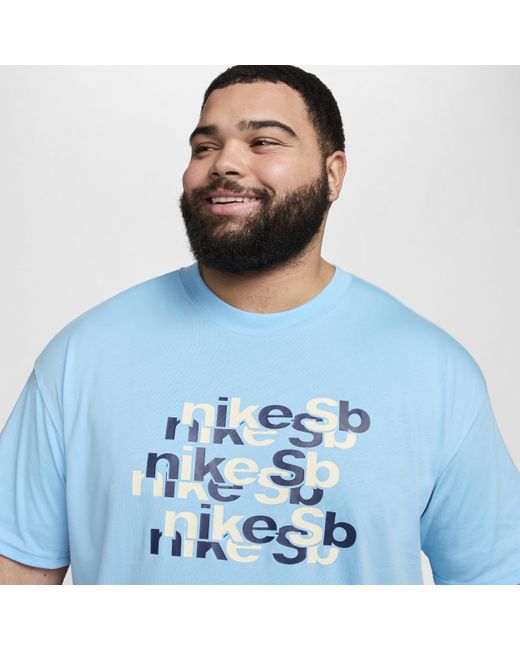 Nike Blue Sb Skate T-shirt Cotton for men