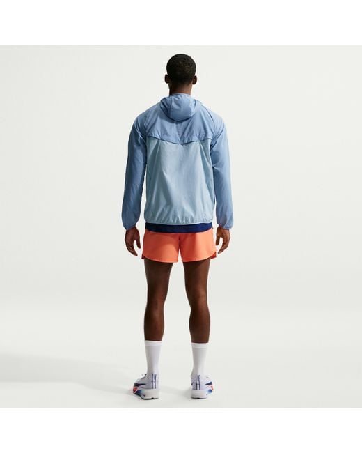 Nike Blue Stride Repel Uv Running Jacket for men