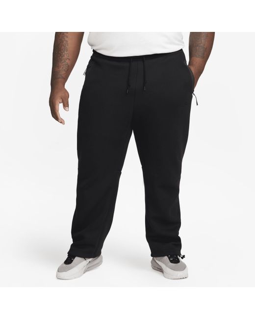 Nike Sportswear Tech Fleece Open-hem Tracksuit Bottoms 50% Sustainable  Blends in Black for Men | Lyst