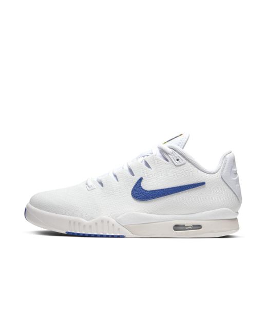 Nike Leather Court Vapor X Tc Knit Tennis Shoe in White for Men | Lyst