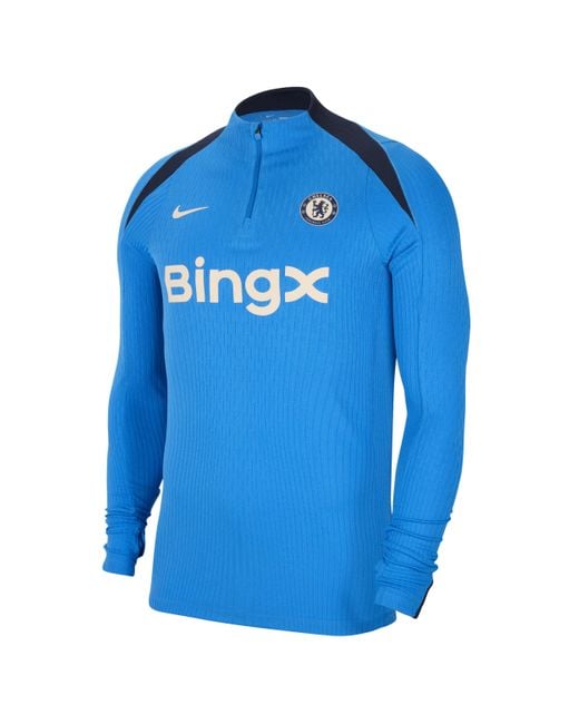 Nike Chelsea F.C. Strike Elite Dri Fit Adv Football Knit Drill Top in Blue for Men Lyst UK