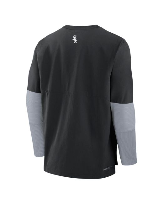 Nike Black Chicago Sox Authentic Collection Player Dri-Fit Mlb Pullover Sweatshirt for men