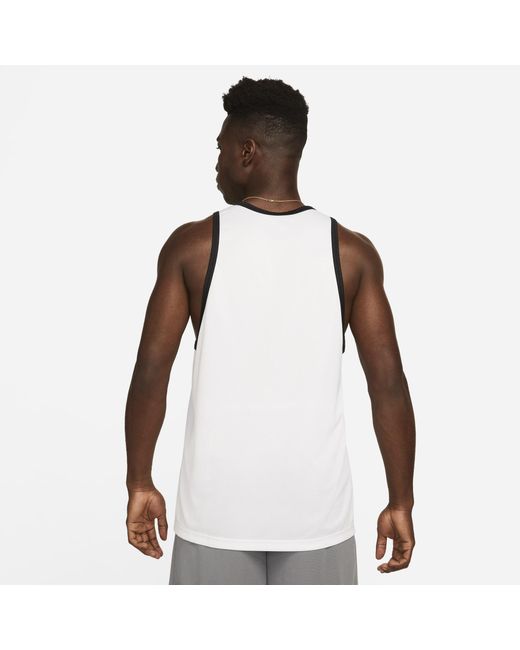 Nike Dri-fit Basketball Crossover Jersey White for Men | Lyst Australia