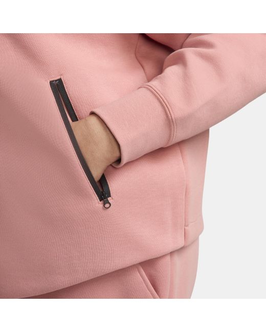 Nike Sportswear Tech Fleece Windrunner Full-zip Hoodie in Pink